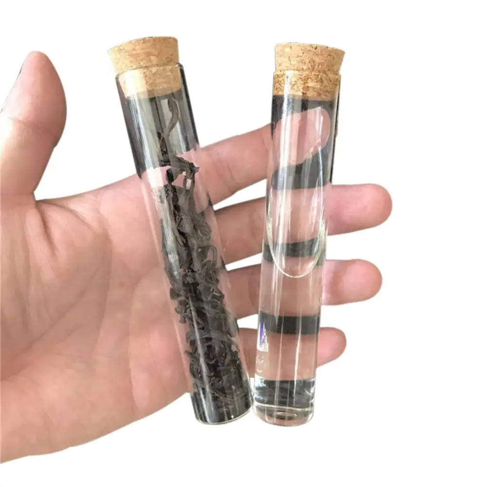 50pcs/lot 22*120mm 30ml Transparent Clear Bottles With Cork Stopper Food Grade Glass Vials Jars Storage Bottles Test Tube Jars