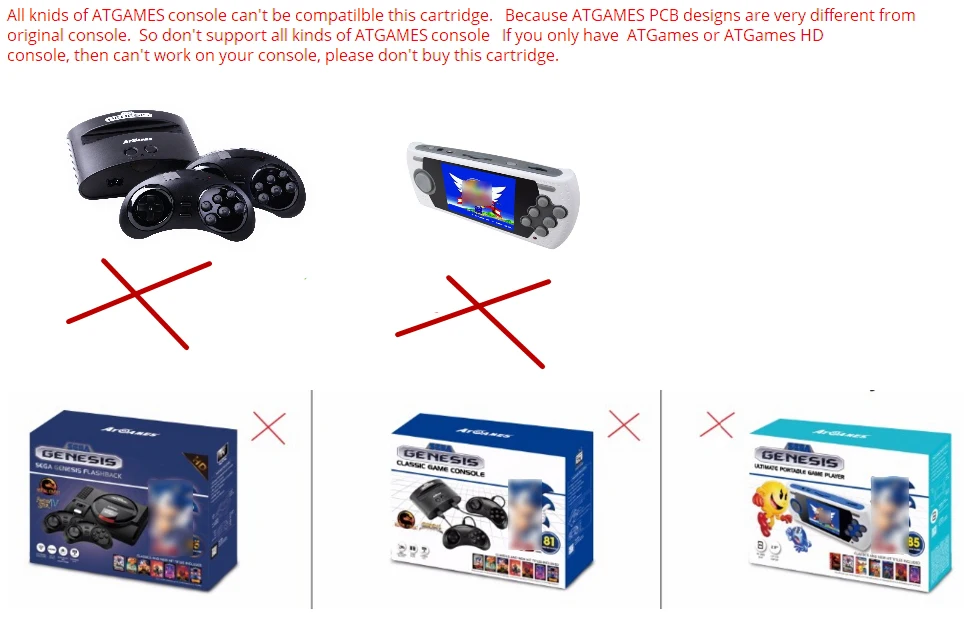 Super 188 in 1 New 2G Game Card For Sega Genesis Megadrive Video