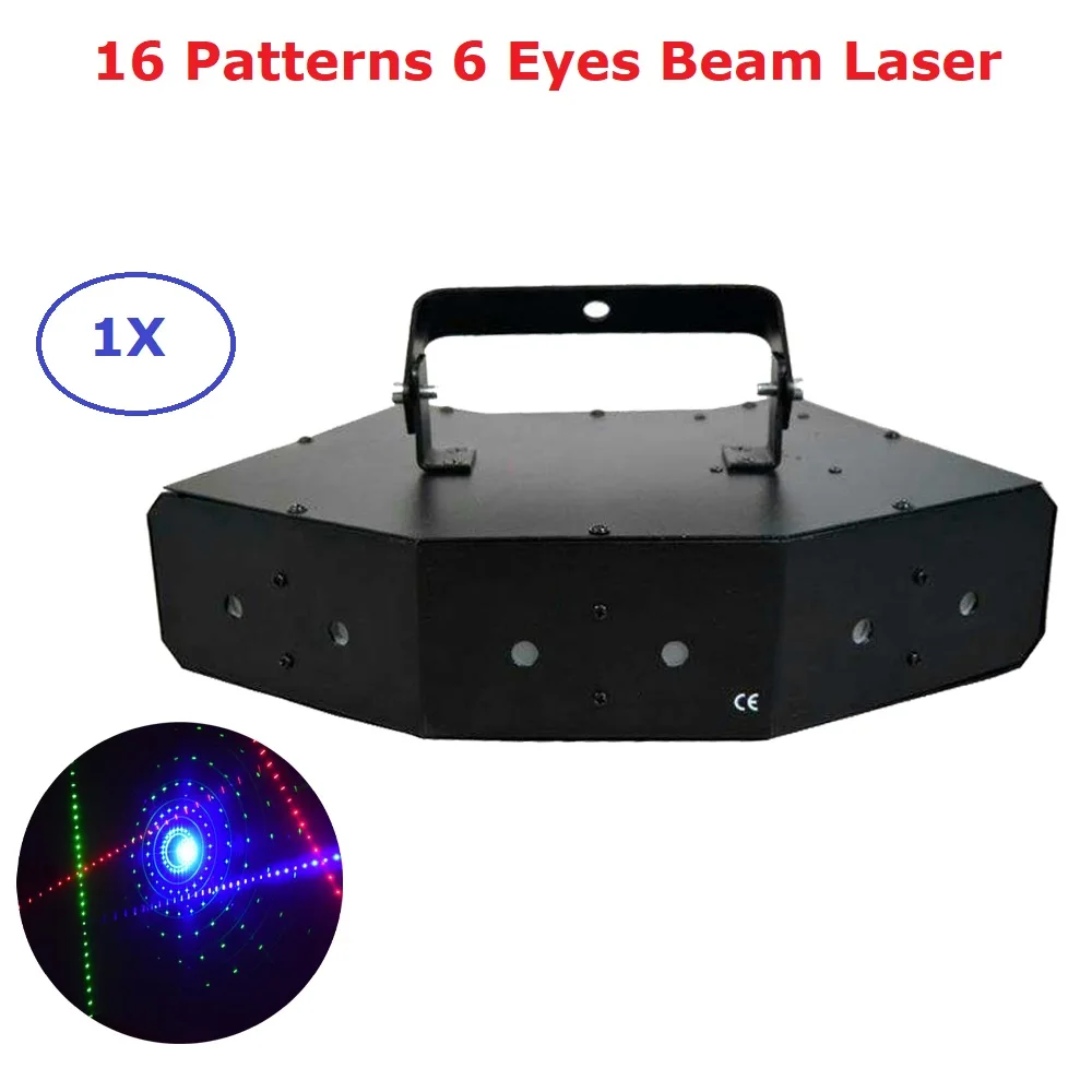 Dj Laser Six-Eyes 450mW RGB Full Color DMX Laser Projector Disco DJ Stage Party Lighting Professional Shows Equipments Laser RGB