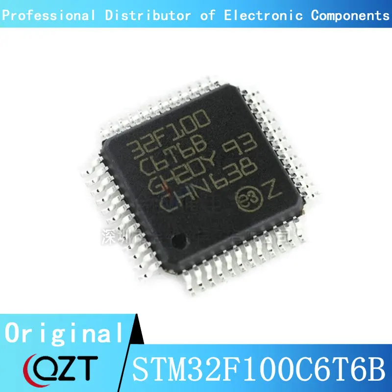 

10pcs/lot STM32F100 STM32F100C6 STM32F100C6T6 STM32F100C6T6B LQFP48 Microcontroller chip New spot