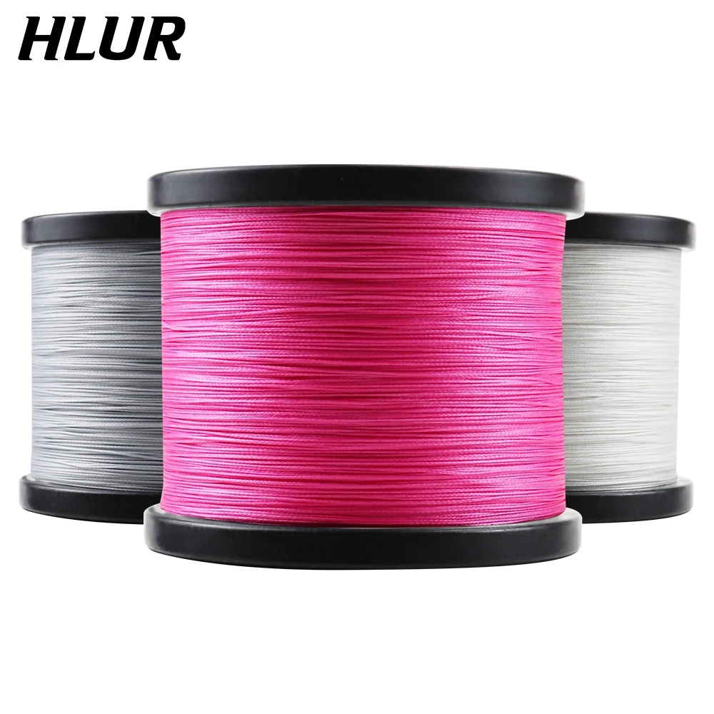 

HLUR Spot 4 Strand Japanese Braided Fishing Line Super Strong 100% PE Durable Multifilament 300/500/1000M Woven Thread