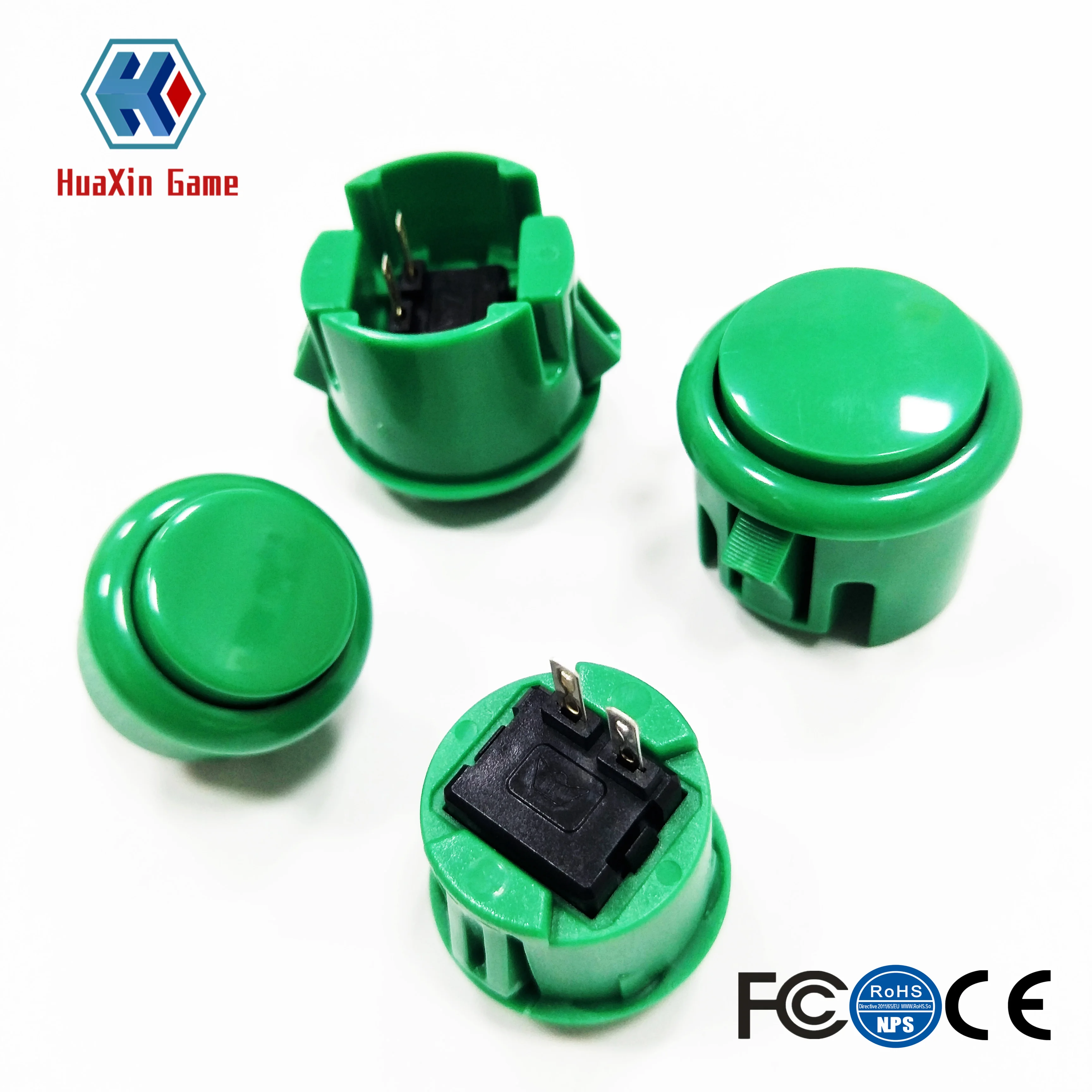 Arcade Push Buttons Switch, Perfect Replace for Sanwa OBSF-24 OBSC-24 OBSN-24 Push Button, DIY Fighting Stick, 24mm, 100 PCs