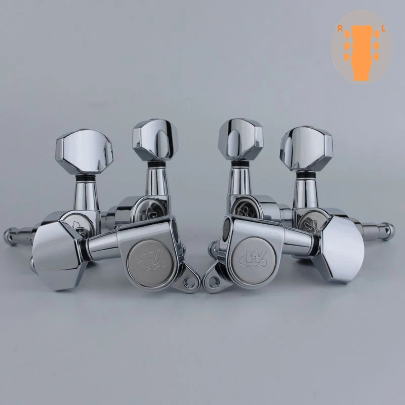 NEW Wilkinson WJN07 Electric Guitar Machine Heads Tuners Gear ratio 1:19 for ST or TL Chrome Silver Tuning Pegs