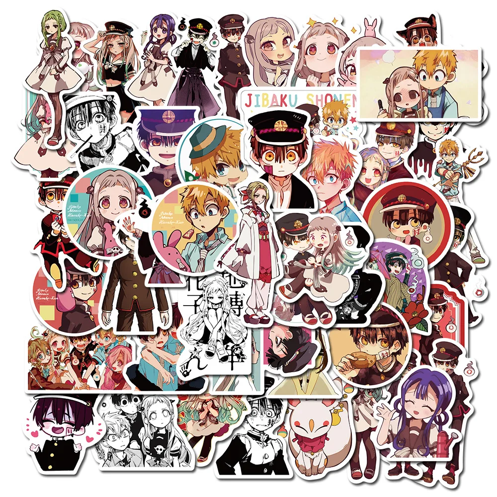 10/30/50Pcs Anime Toilet-Bound Hanako Kun Sticker Suitcase Luggage Guitar Skateboard Waterproof PVC Sticker Grils Cartoon Decal