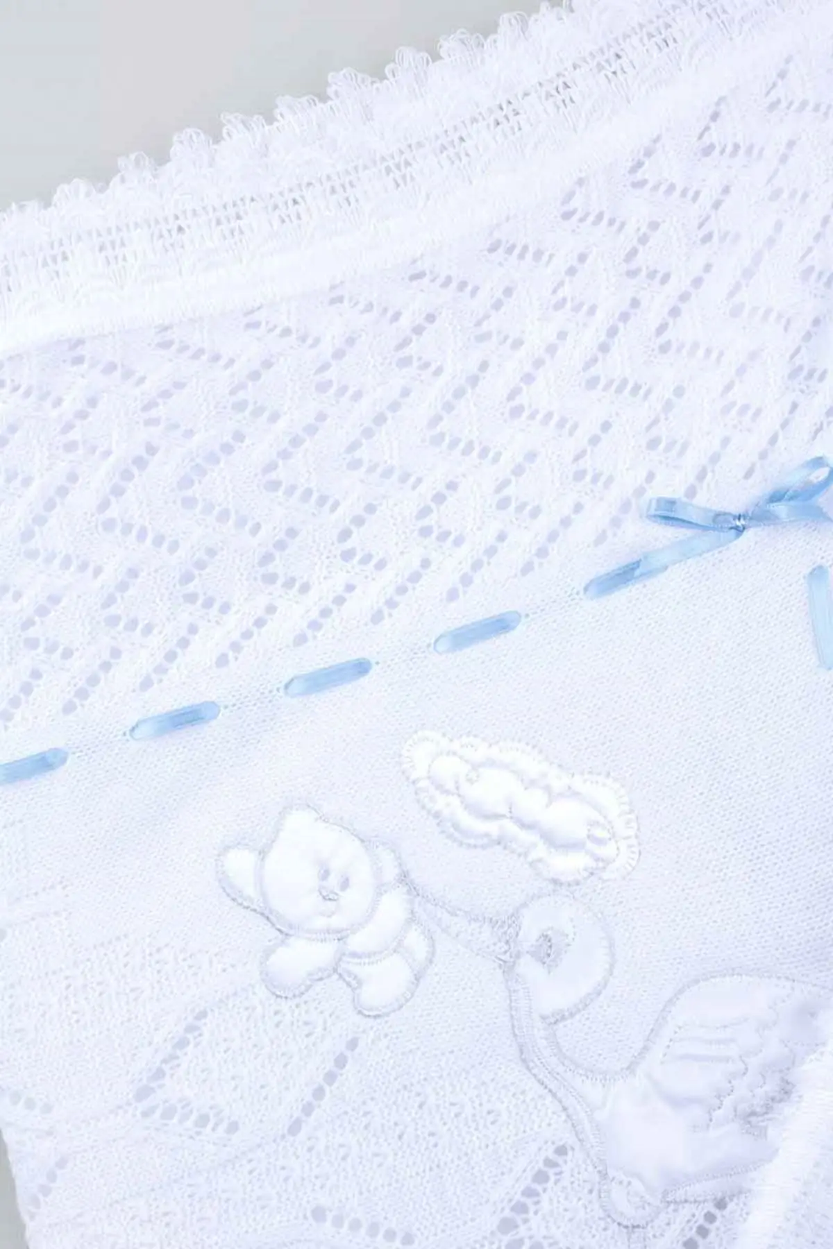 White blue hand knitted knitwear baby blankets for girls boys babies cotton seasonal warm 80*80 cm special blankets model