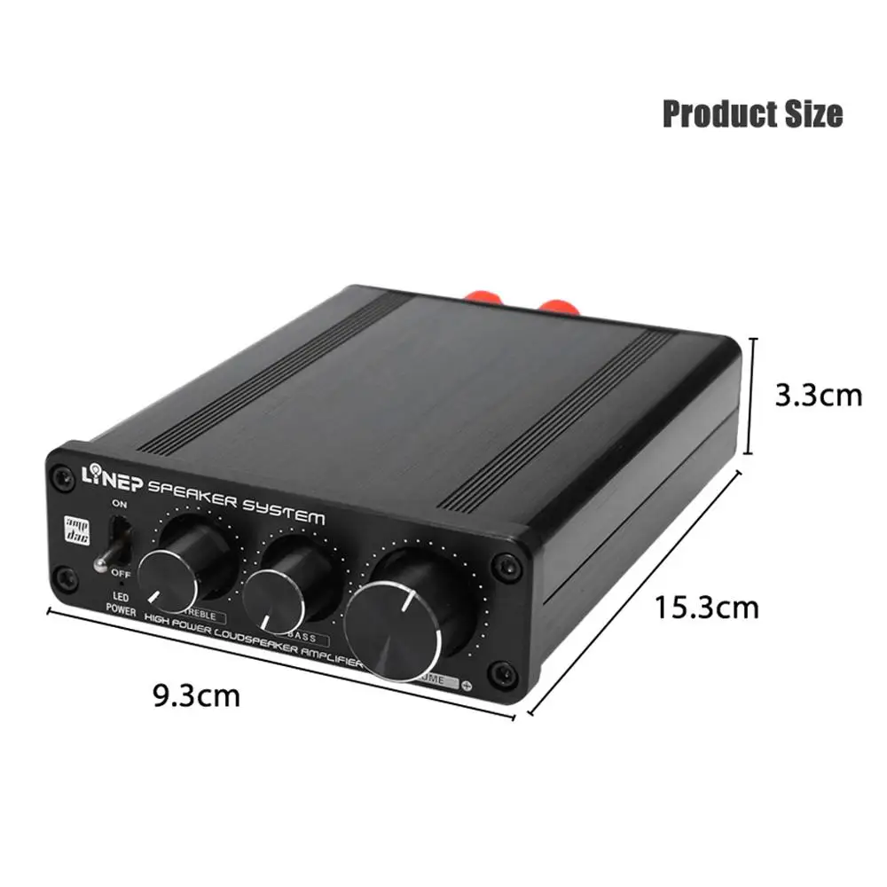 Amplificateur numérique HiFi 136W, stéréo, haute puissance, amplificateur de Signal Audio