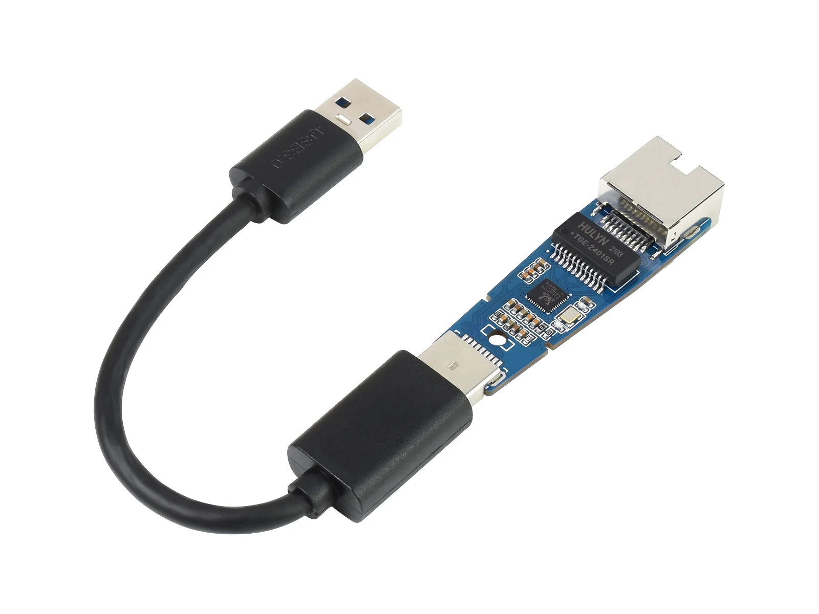 

Waveshare USB 3.2 Gen1 TO Gigabit Ethernet Converter, Driver-Free, Plug and Play, Multi Systems Compatibility