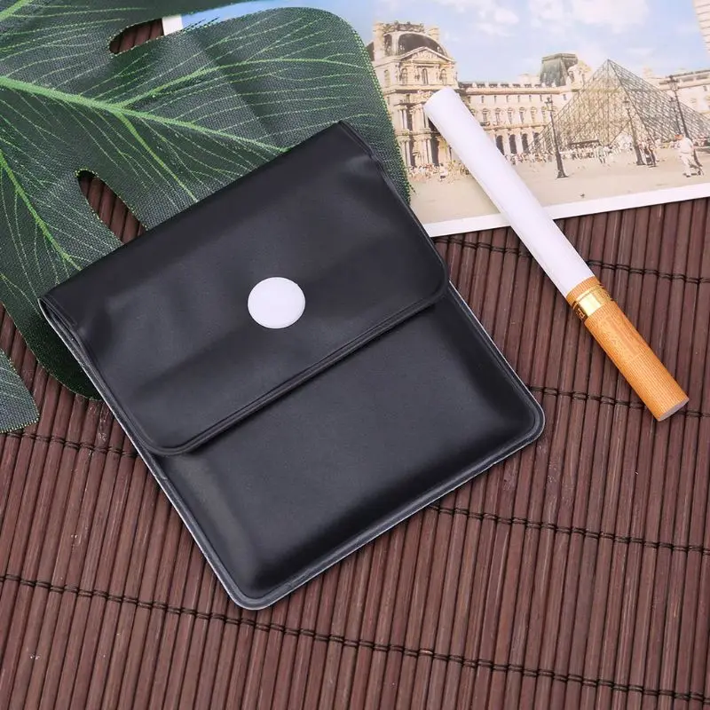 Portable Ashtray Pocket Smoking Cigar Storage Bag Fireproof PVC Odorless Travel Beach Gifts