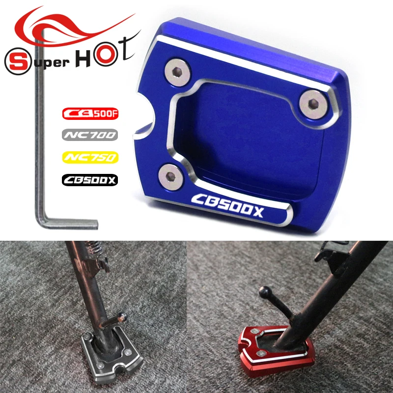 

For Honda CB500X CB500F NC750X/S NC700X/S CB 500X 500F NC 750X Accessories Kickstand Foot Side Stand Extension Pad Support Plate