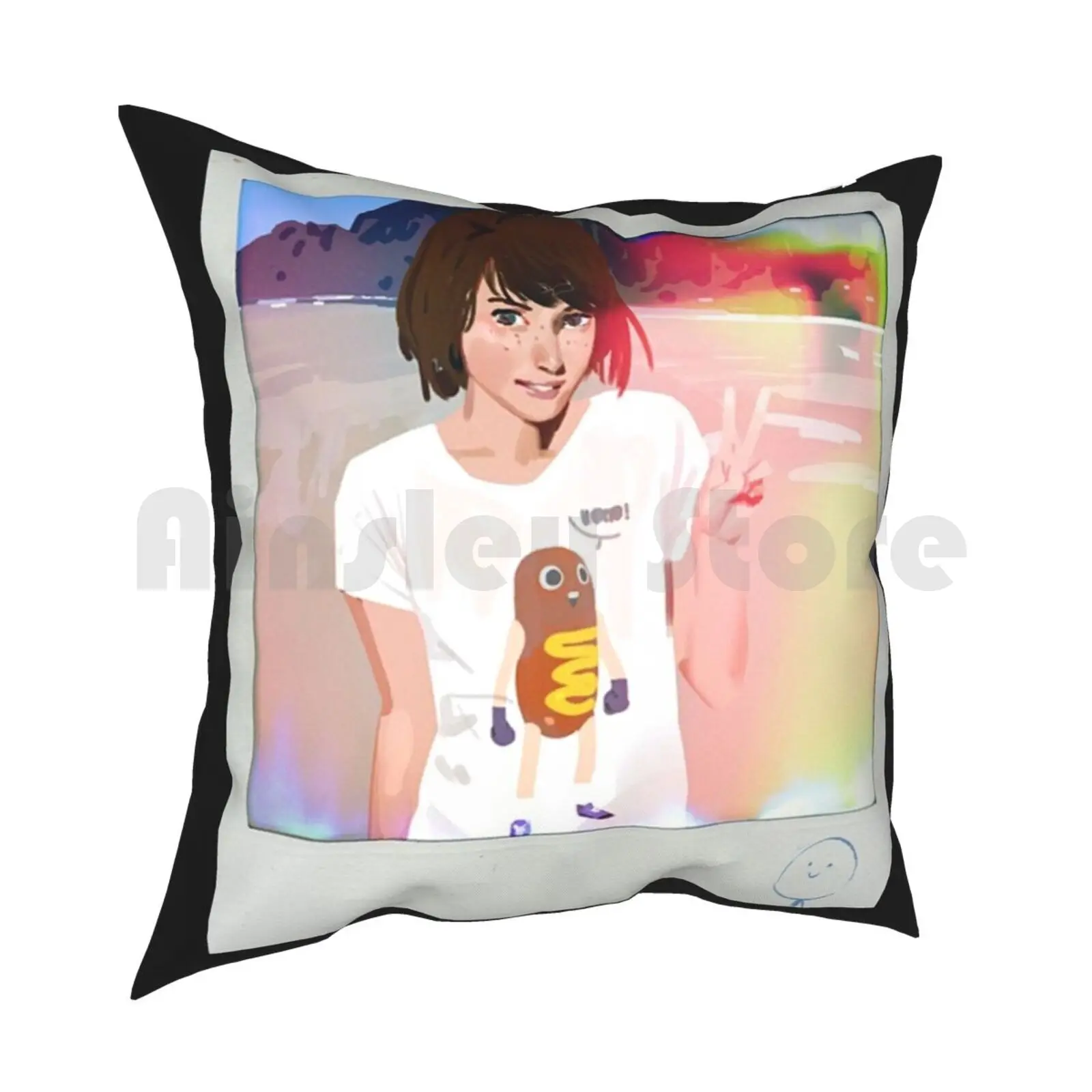 Max Life Is Strange Pillow Case Printed Home Soft Throw Pillow Max Caulfield Life Is Strange Life Is Strange Effect