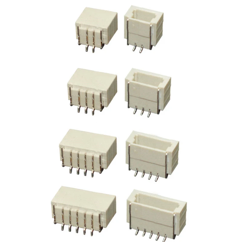 10PCS JST SH1.0 1.0mm Connector SMD Vertical/Horizontal Type Socket Wire-to-Board Receptacle 2P 3P 4P 5P 6P 7P 8P 9P 10P 11P 12P