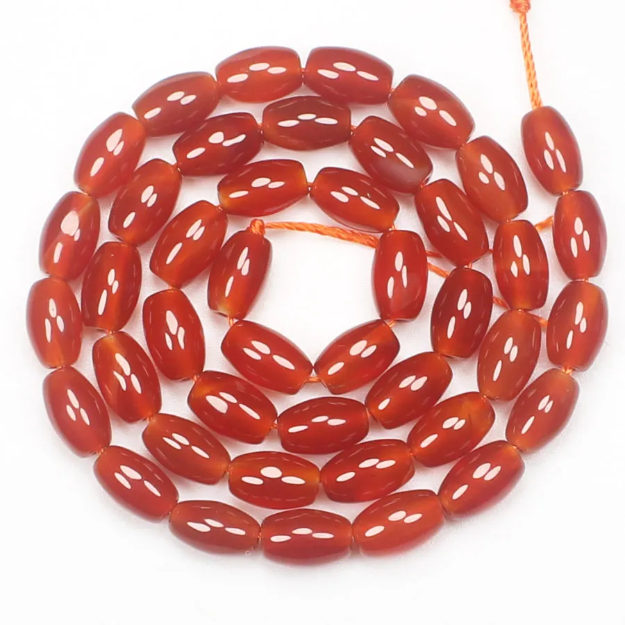 4-18mmNatural Red Agate Oval/Drum shape loose beads 15inch ,For DIY Jewelry Making ! We provide mixed wholesale for all items !