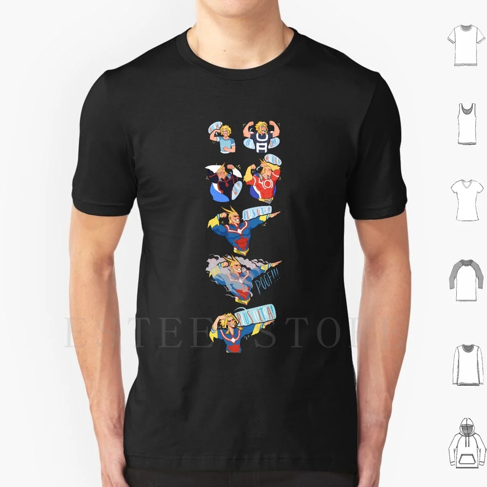 Boom , Boom , Plus Ultra Style! T Shirt DIY Big Size 100% Cotton All Might Toshinori Yagi Boku No Hero Academia Bnha Mha Plus