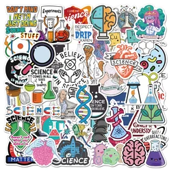 50 Pcs Physical Chemistry Laboratory Stickers Graffiti For Laptop Luggage Skateboard Waterproof Sticker Science Course Toys