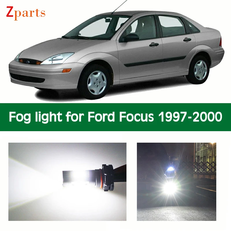 

1 Pair Car LED Fog Light For Ford Focus 1997 - 2000 Auto Foglamp Bulb White Lighting 12V 6000K Car Lamps Car Accessories