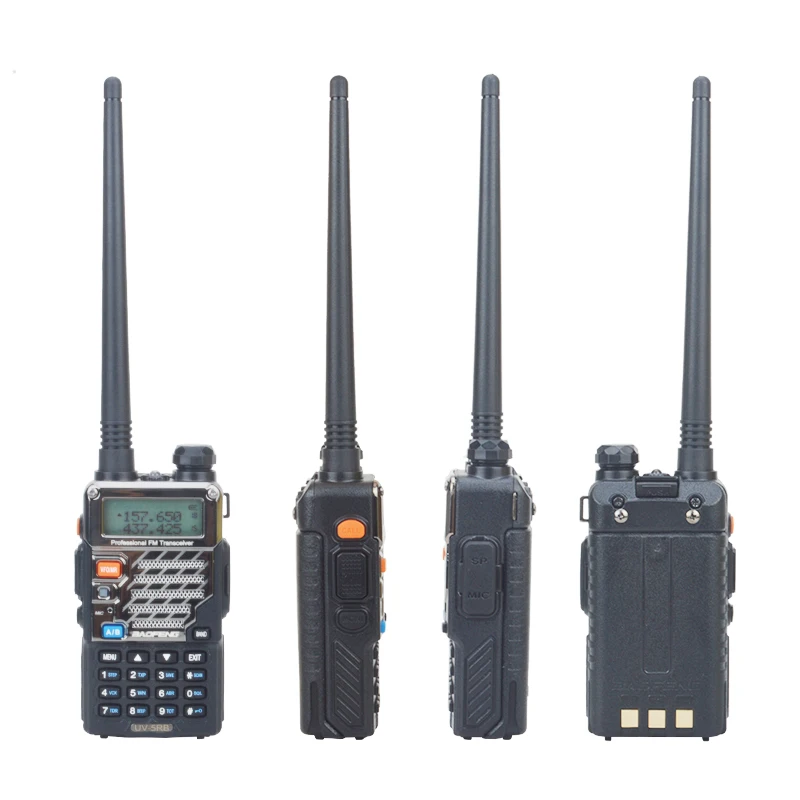 BAOFENG UV-5RB dual band walkie talkie VHF/UHF 136-174MHz 400-520MHz 128CH portable FM amateur ham two way radio with earphone