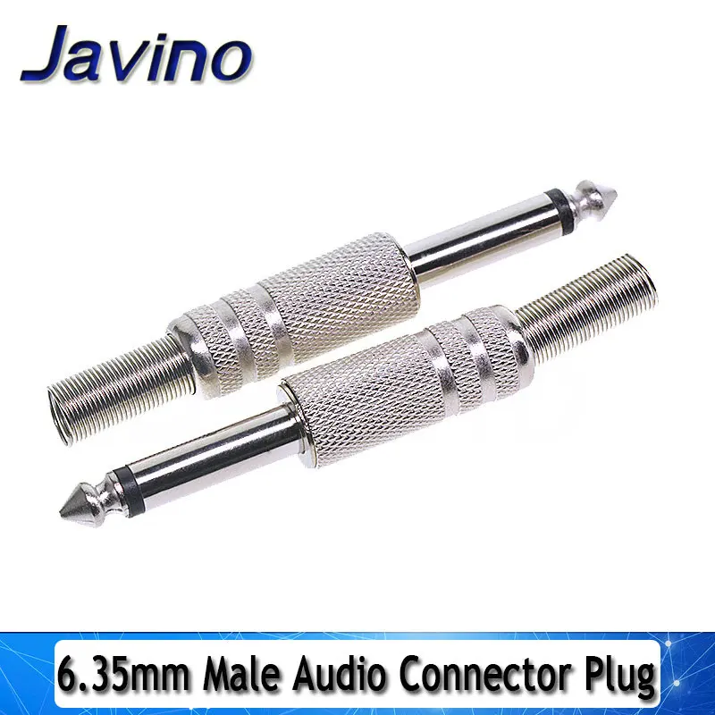 2pcs 2.5 3.5/6.35MM Gold Plated RCA/AV Connector Plug Audio Male Mono dual stereo microphone plug welding line audio head
