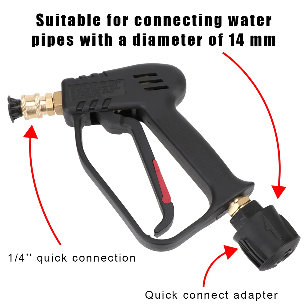 High Pressure Cleaning Water Gun with 5 Quick Connect for Car Cleaning M22 14MM Color Nozzle Kit For Karcher/Nilfisk