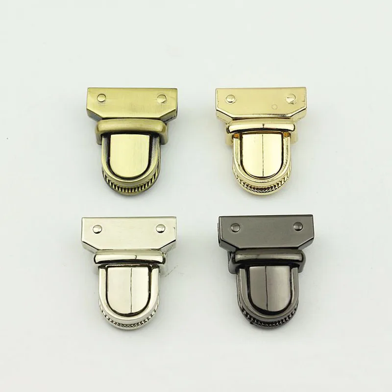 

10pcs Round Head Mortise Lock Clasp Bags Duck Tongue Insert Lock Luggage Hardware Screw Clip DIY Handbag Leather Accessories