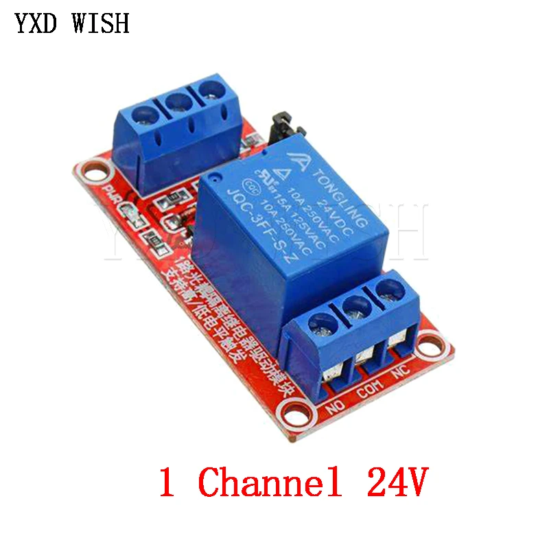 1 2 4 8 Channel DC 24V Relay Module with Optocoupler High and Low Level Trigger Expansion Board For arduino 24 V Relays Board