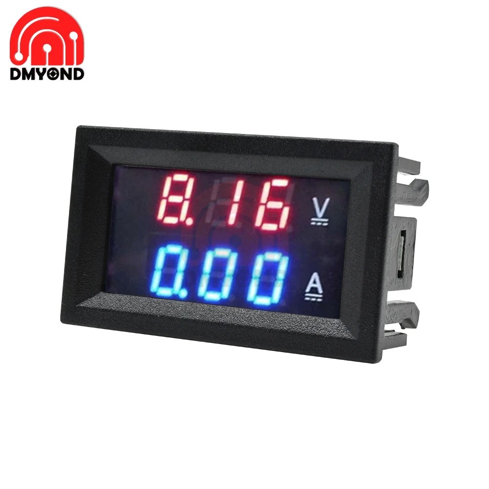 Dc 100v 50a Digital Voltmeter Ammeter Volt Amp Meter Voltmeter Ampermeter + 50A75mV FL-2 50A 75mV Shunt Voltmeter Car Module