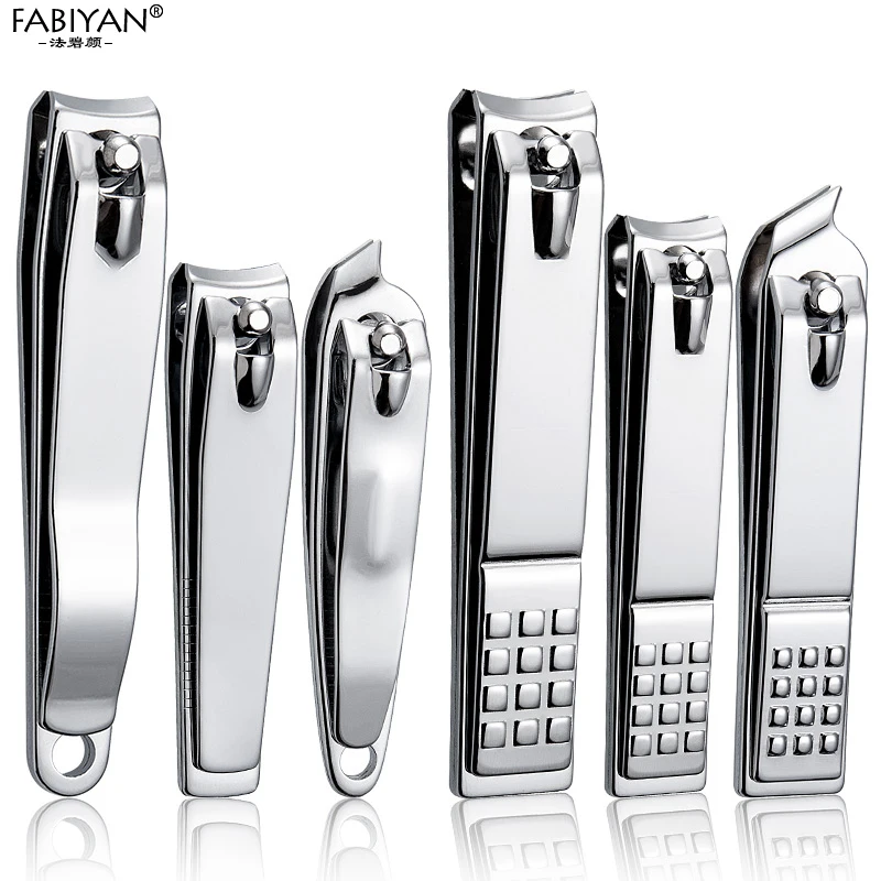 Stainless Steel Nail Art Clipper Cutter Professional Manicure Trimmer Finger Toe Nipper Knife Silver Pedicure Fingernail Tools