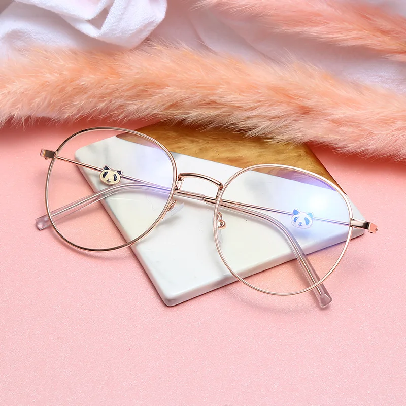 High-quality cute frame glasses Myopia Glasses Women Men Nearsighted Eyewear Anti blue light Glasses with Diopters Minus -1.0