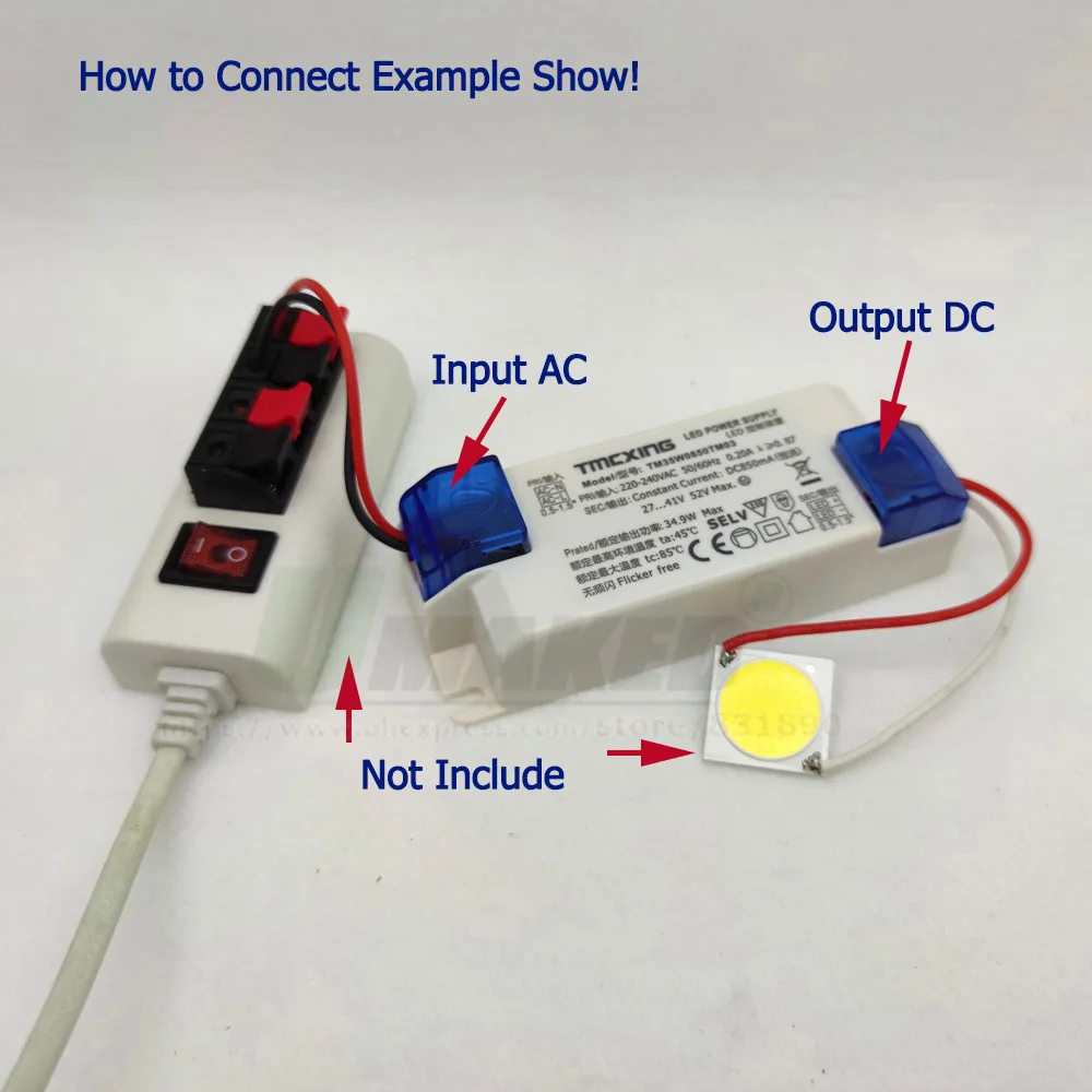 External LED Driver 3 5 7W 9 12 15W 18 20 30 40W AC176-265V Out DC8-42V 100-950mA Light Transformer Spot-Downlight Power Supply image 6
