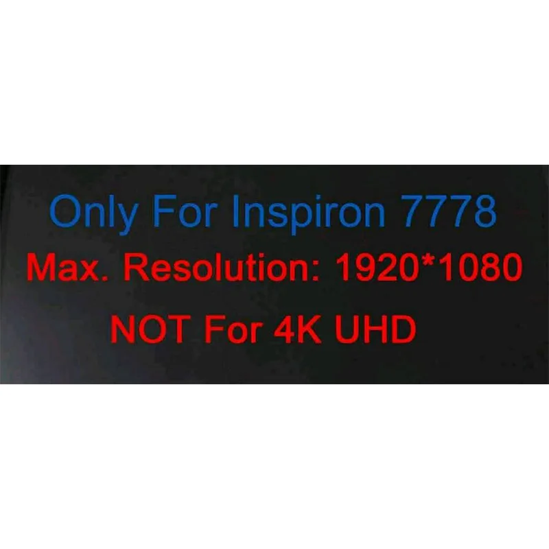 Imagem -05 - Conjunto de Tela Touch Fhd de 17.3 Polegadas para Dell Inspiron 17 7778 8p9vw