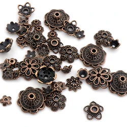 150 adet Metal Mix Retro Antik Bakır Gevşek Spacer Alaşım Boncuk Kap Takı Yapımı Için Kolye Bilezik Bulma DIY Aksesuarları