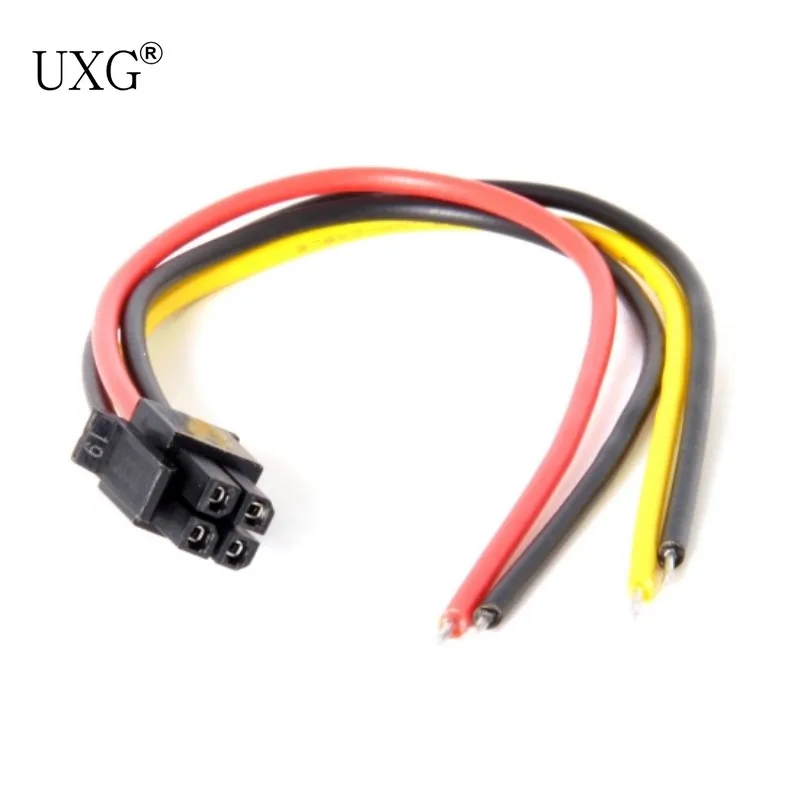 ATX Molex Micro Fit Pitch 3,0 mm 4-pinowy męski do otwartego przewodu Kabel zasilający 15 cm 20AWG UL1007
