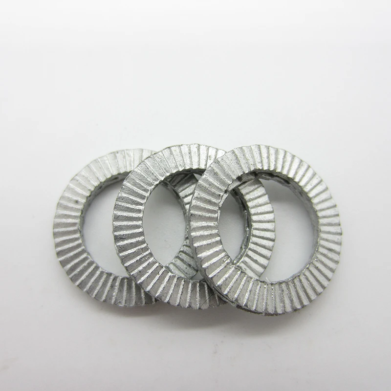 10pairs/lot DIN25201 washer two-fold locking washers  Double fold self-locking washer(carbon Steel/Stainless Steel)