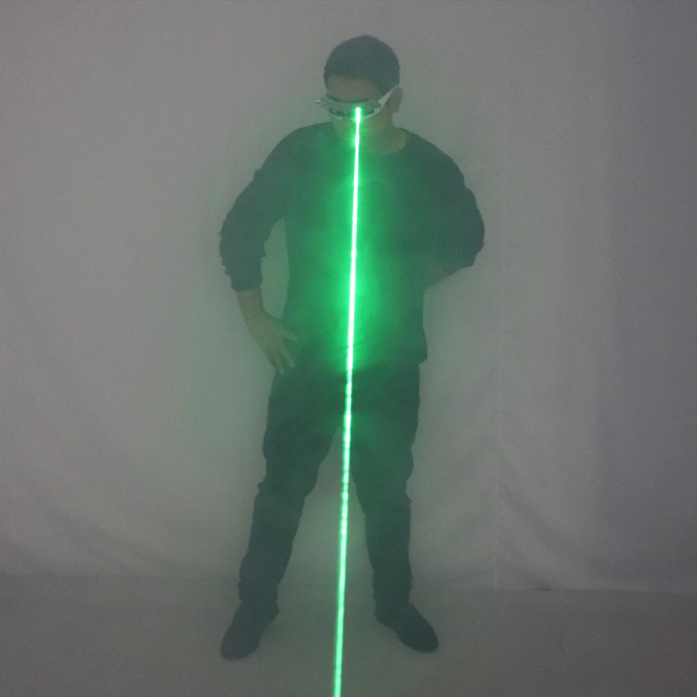 New Programmable Green Laser LED Glasses Dynamic Scanning Special Effects  Dancing Stage Show DJ Club Party  Laserman Show