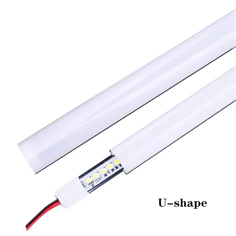 1-10 sztuk/partia przezroczysta osłona perfil aluminio led DC12V 5730 SMD 36LEDs oświetlenie z aluminiowym kanałem do dekoracji domu