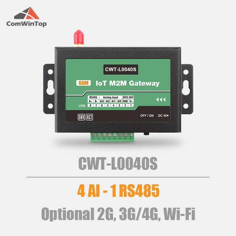 modbus gprs 3g 4g wifi rtu modem iot gateway cwt l0040s 4ai rs485 01