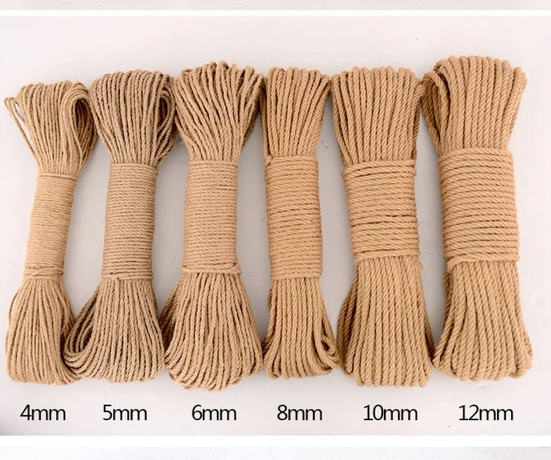 DIY Cat Scratcher Rope Twisted Sisal Rope Replacement Cat Tree Scratching Toy Cat Climbing Frame Binding Rope