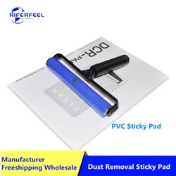 RIFERFEEL-almohadilla de papel para limpieza de sala limpia, DCR-PAD reutilizable de 240mm x 330mm, eliminación de polvo pegajoso, rodillo de silicona, acepta impresión OEM