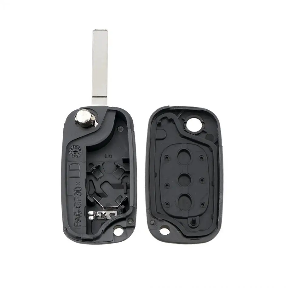 3 Buttons Car Auto Key Fob Case Shell Replacement Flip Folding Remote Cover Fits for Renault Fluence Clio Megane Kangoo Modus