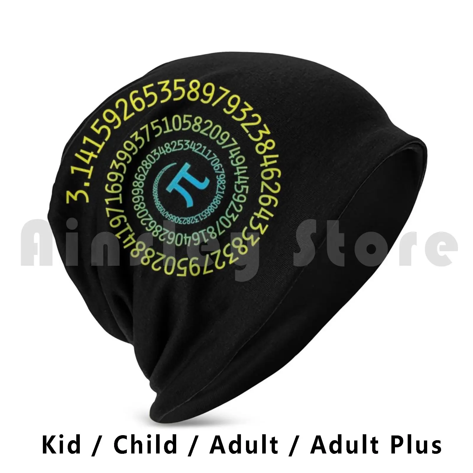 Math Geek Infinite Spiral Pi For Pi Day Beanies Knit Hat Hip Hop Math Geek Infinite Spiral Pi Day