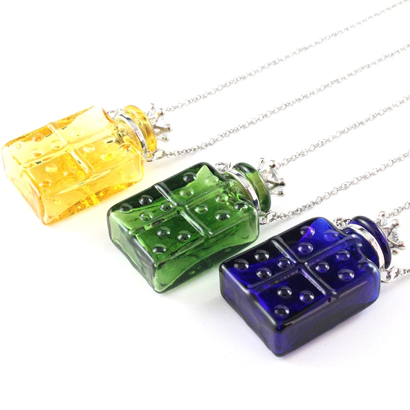 1PC Pet Hair Locket Urn Jewelry Urn Necklace Ash Necklace Keepsake Urn Necklace for Ashes Glass Locket Necklace