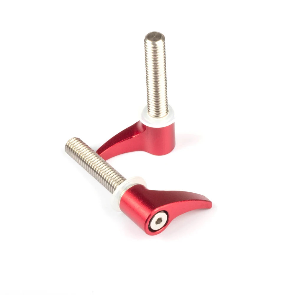 M4 M5 M6 1/4" Wingnut Ratcheting Thumb Screw Hardware fr 15mm Rod Clamp Film Camera Rig Gimbal Stabilizer Machine Armor Cage