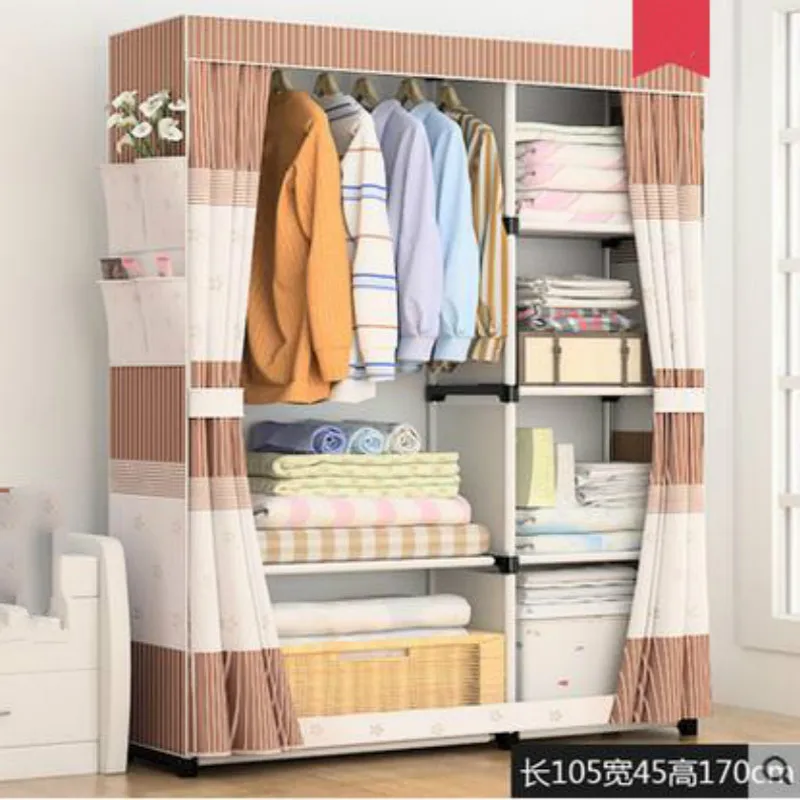 

DIY Non-woven fold Portable Storage furniture When the quarter wardrobe Cabinet bedroom WY527