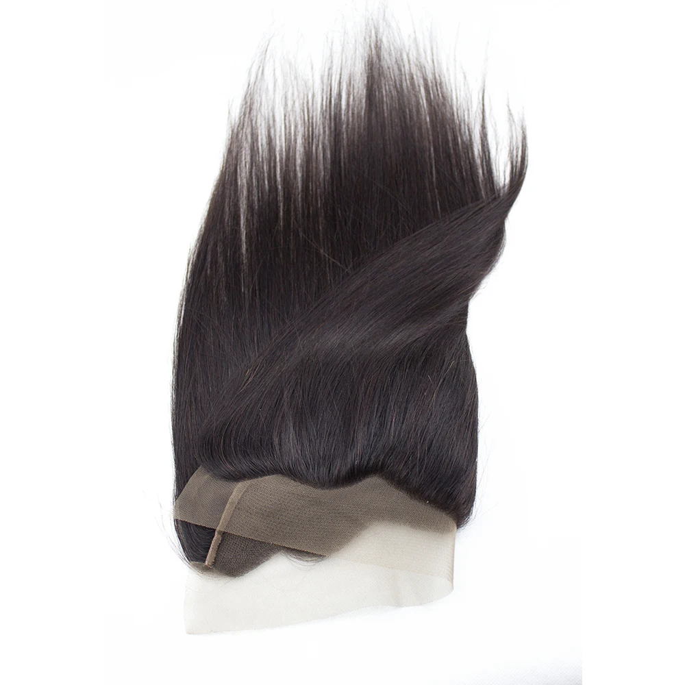 13x4 renda frontal orelha reta para orelha 4*13 laço suíço 150% densidade pré-arrancado linha de cabelo 100% cabelo humano indiano