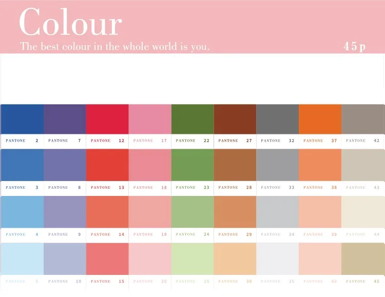 45pcs Pantone Stickers Set 44mm Mini Color Card Sticker Label Tag Decoration Seal Journal Diary Book School Student Gift A6398