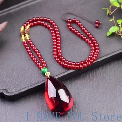 Fine Jewelry Blood Amber Pendant Necklace Women Men Fashion Charms Jewellery Natural Baltic Red Amber Necklaces Amulet Gifts