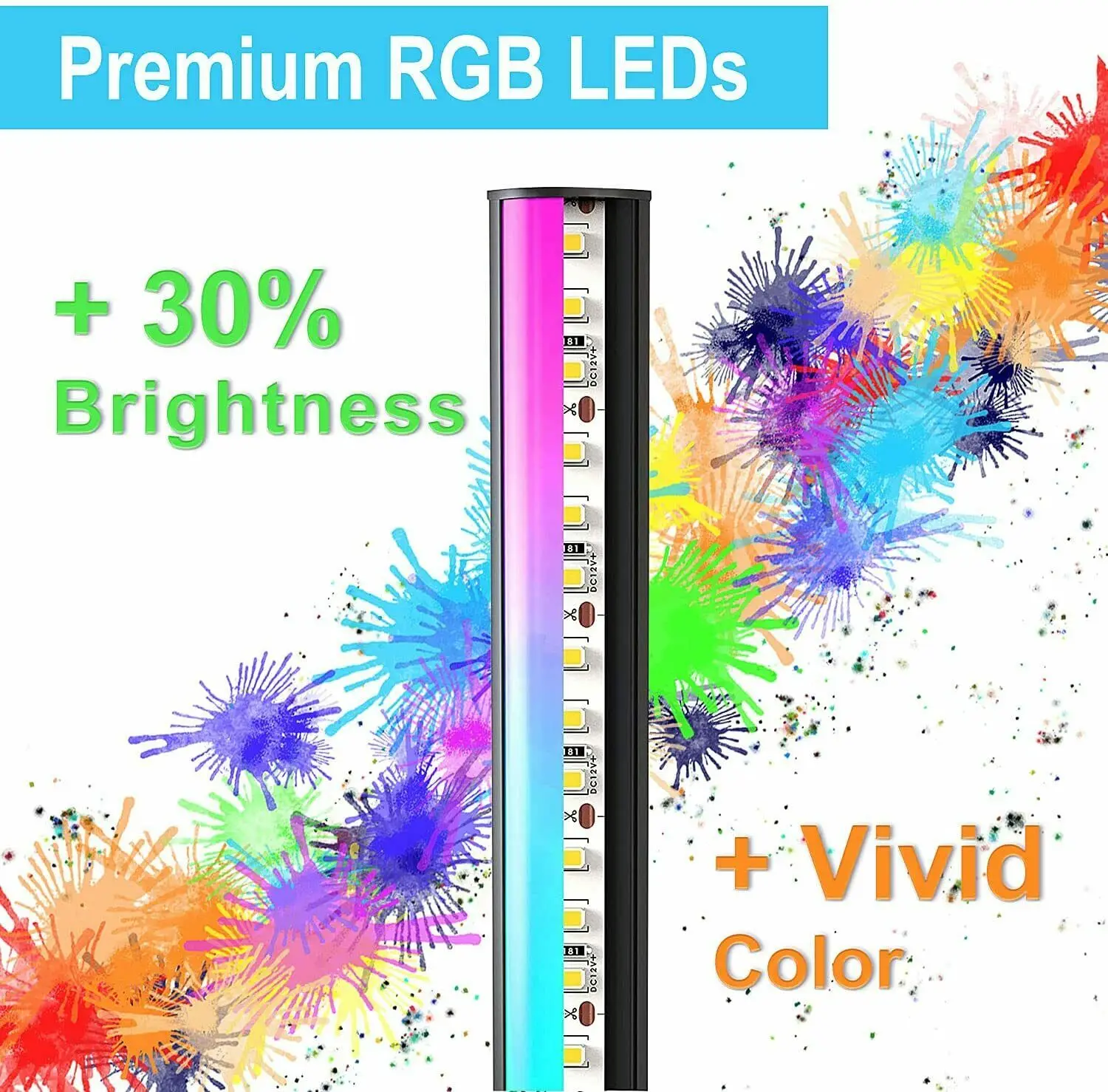 Lampu sudut LED RGB Modern, lampu berdiri, perubahan warna dengan Remote untuk dekorasi kamar