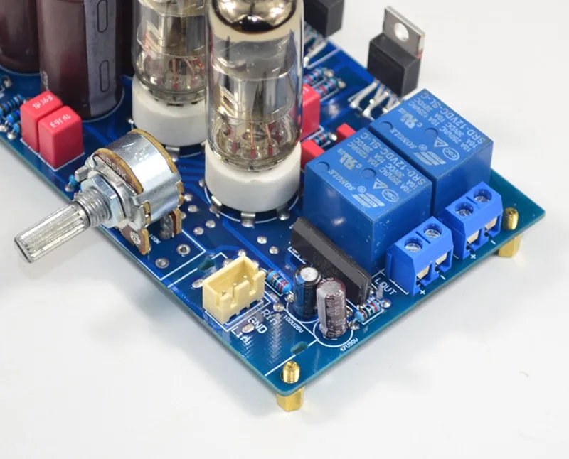 6J3เครื่องขยายเสียงหลอด Preamp Bile Preamplifier HiFi LM1875เสียงเครื่องขยายเสียง30W สเตอริโอ Amp Home Audio