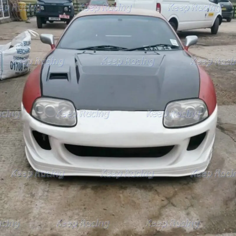 Ridox Style Bodykit For Toyota 93-98 Supra JZA80 MK4 FRP Front Bumper Side Skirt Glass Fiber Fender Roof Wing Fiberglass Spat