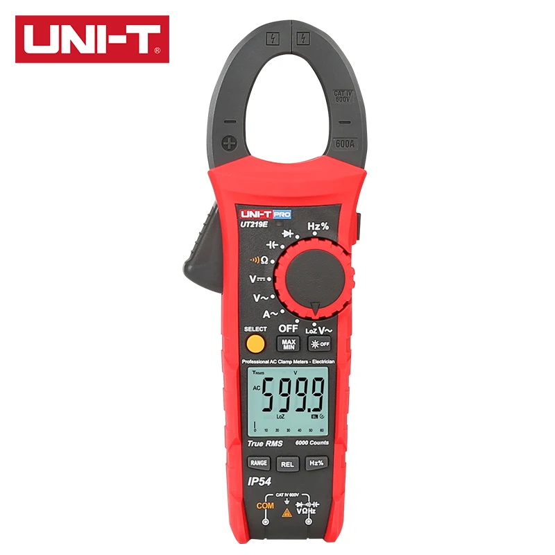 UNI-T UT219E UT219M UT219DS Professional Clamp Meter True RMS LoZ Input For Ghost Voltage Measurement CAT IV 600V