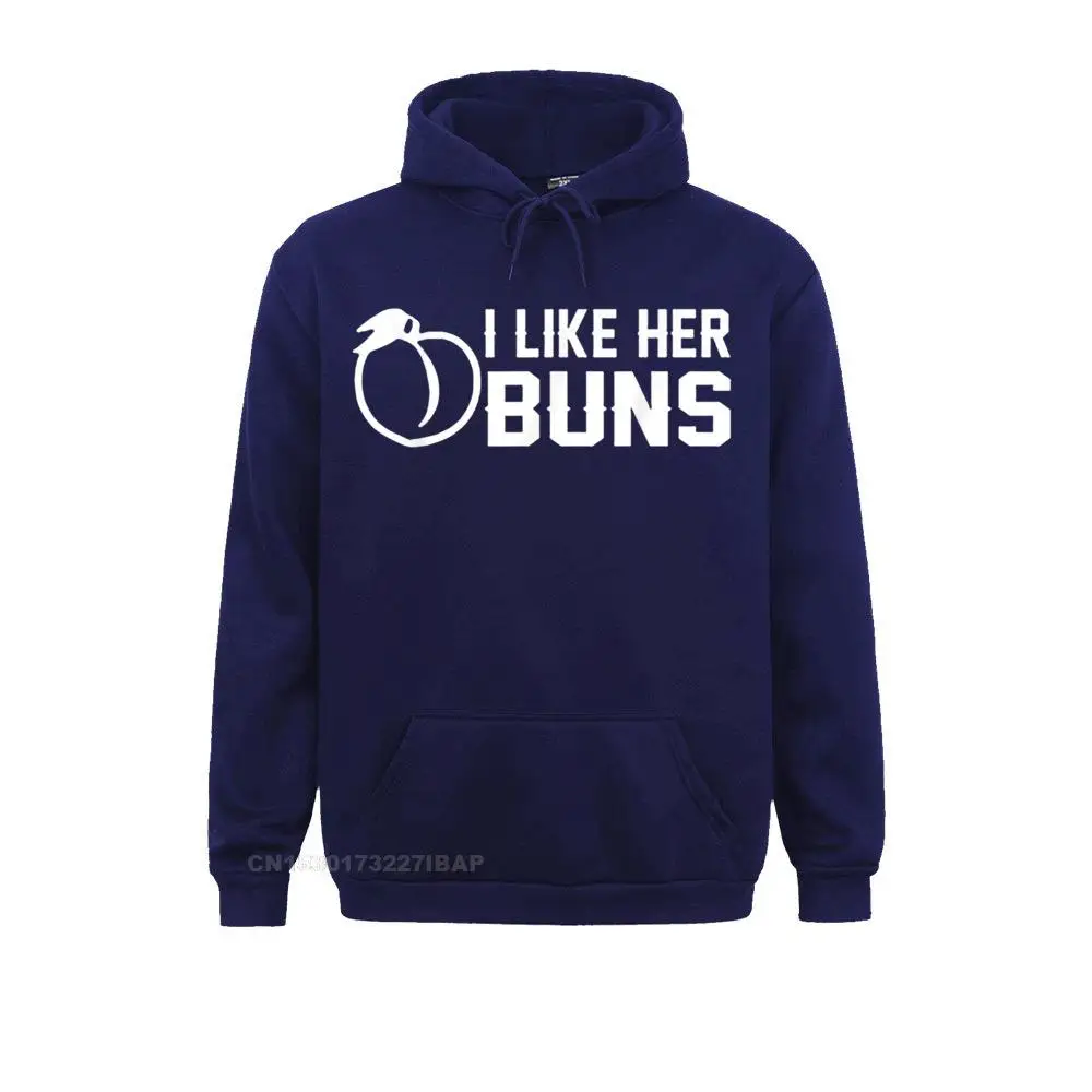 I Like Her Buns Tshirt Funny Couple I Like His Guns Shirt Prevalent Women Sweatshirts Long Sleeve Hoodies novelty Sportswears